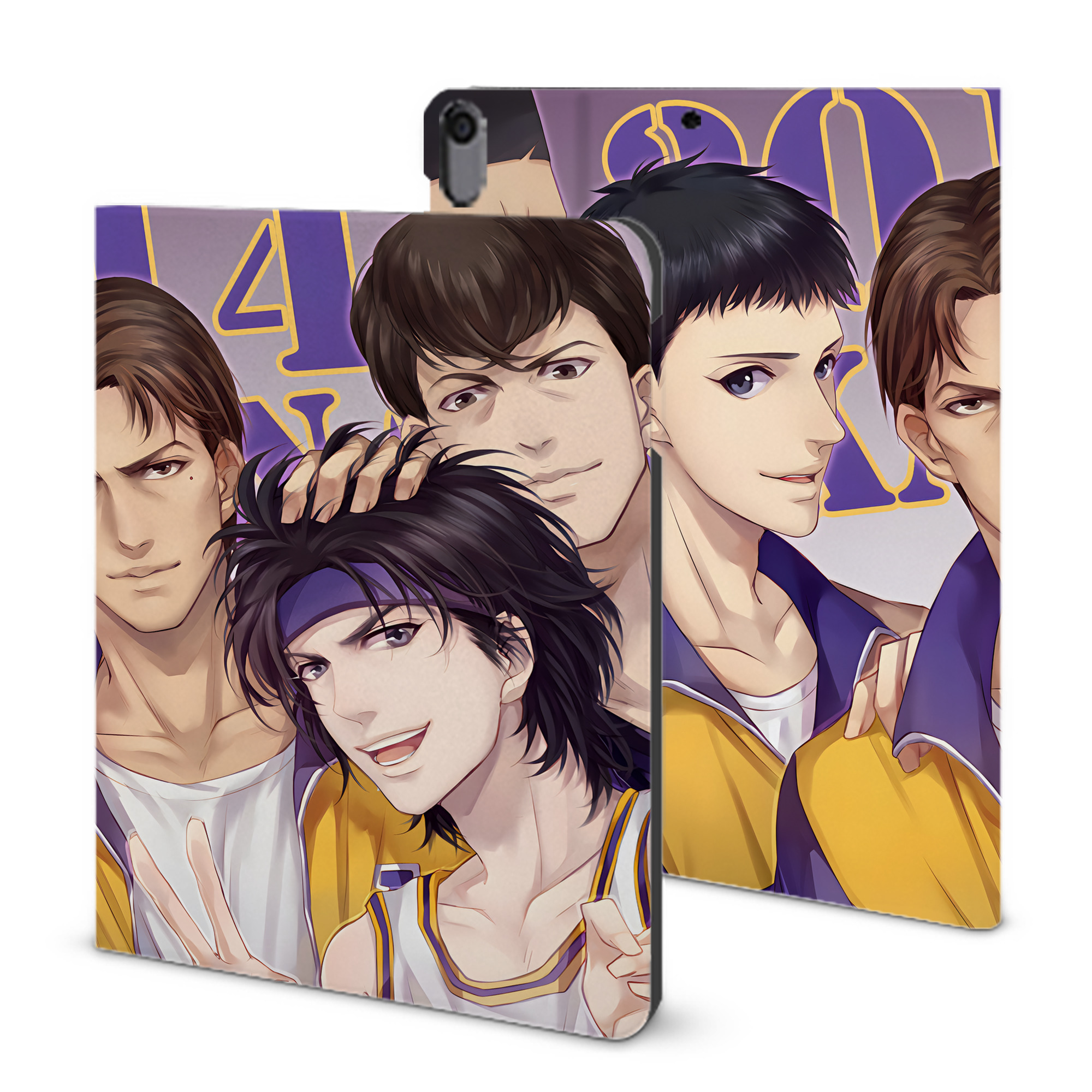 （画像用） SLAM DUNK／スラムダンク IPad ケース ブック型 PUレザー TPU 耐衝撃 軽量 薄型 ペン収納なし 全面保護 IPad 各モデル対応